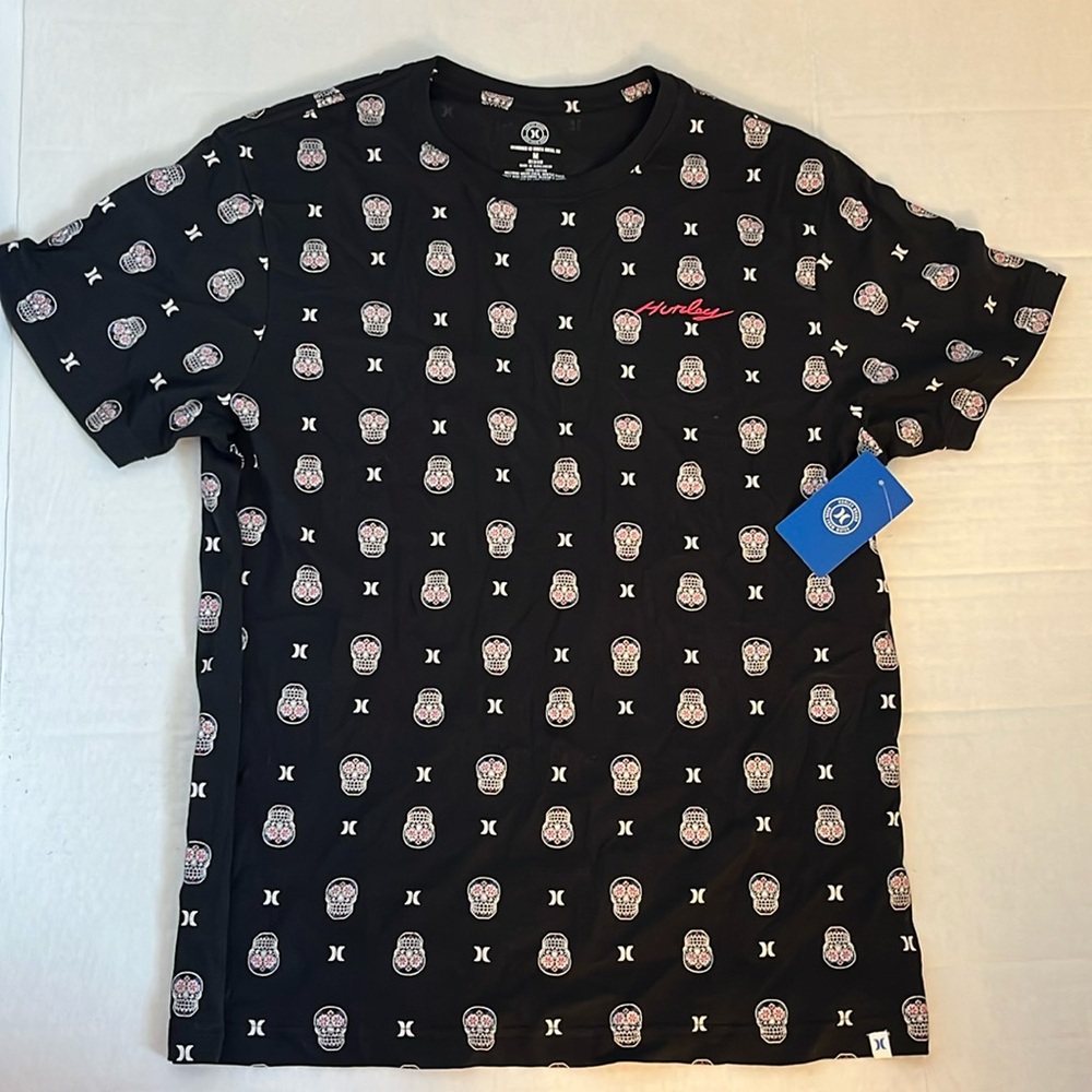 Black Hurley sugar skull 💀 shirt